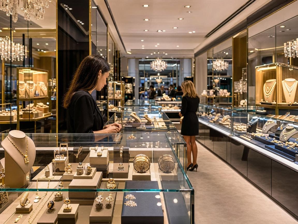 Bijouterie équipée de Sora Caisse POS