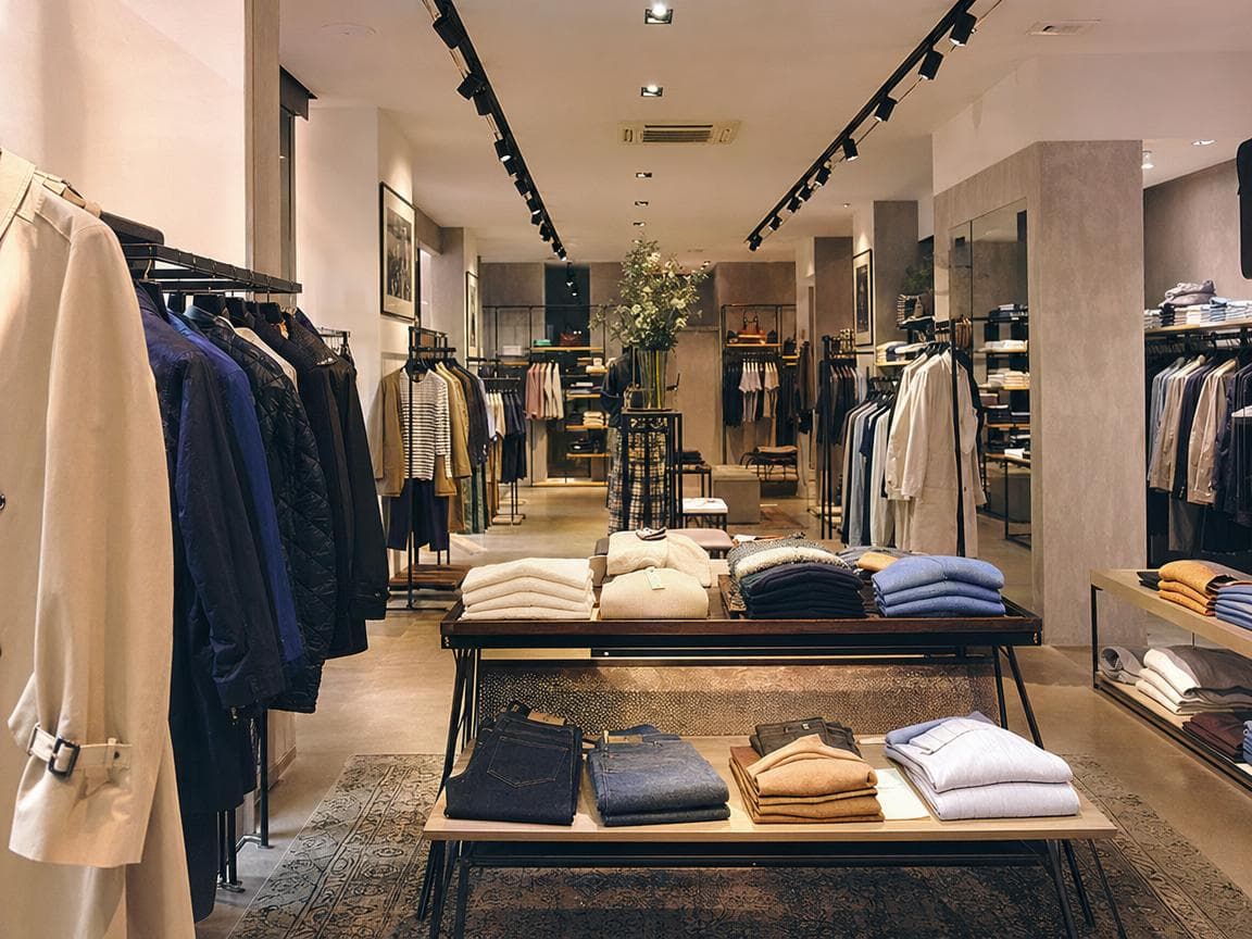 Boutique prêt-à-porter équipée de Sora Caisse POS